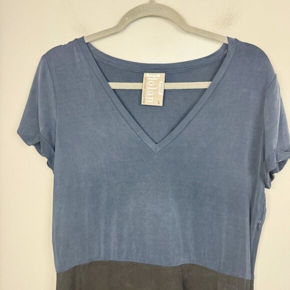 ANTHROPOLOGIE | DOLAN Horizon Navy Blue & Black Colorblock Dress Women’s Size S - Picture 4 of 10